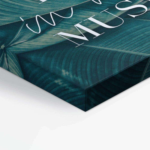 I Hear You In My Music Typography Canvas