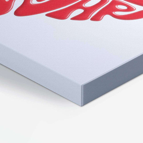 Make Love Not War Landscape Typography Canvas