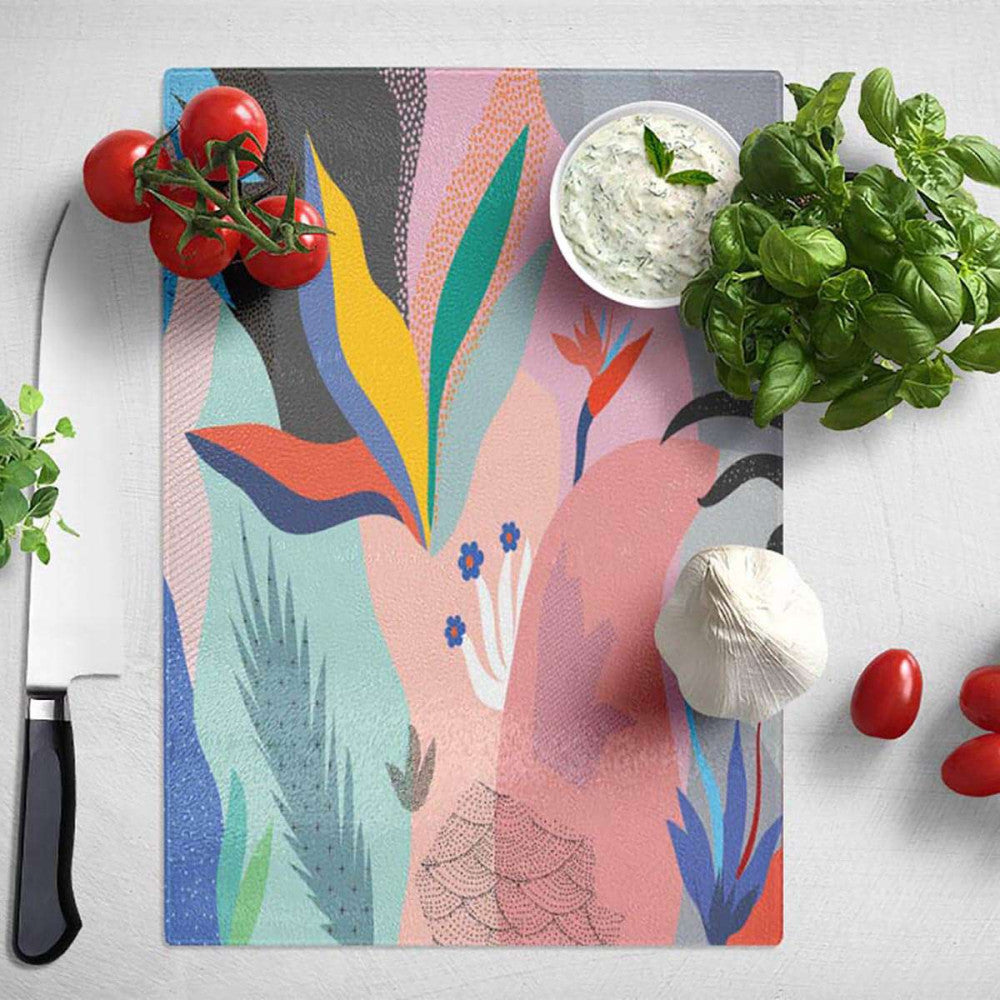 Abstract Summer 001 Chopping Board