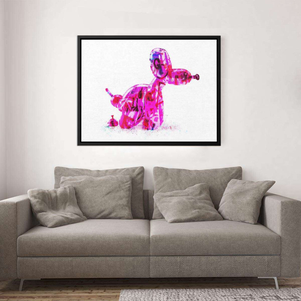 Balloon Dog Poop Canvas