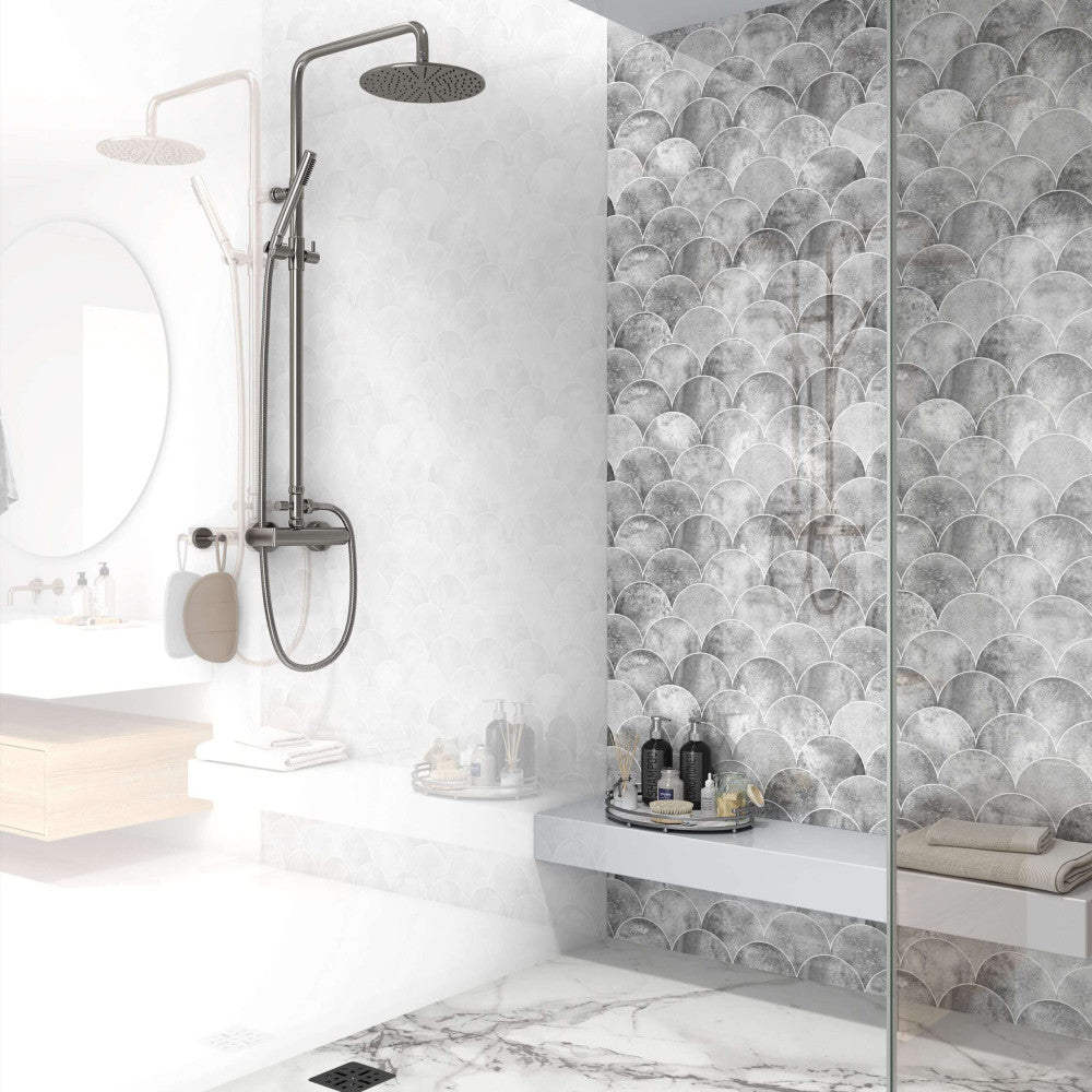 Grey Fishscales Marble