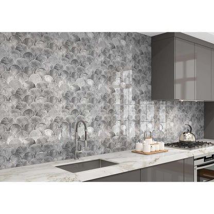 Grey Fishscales Marble