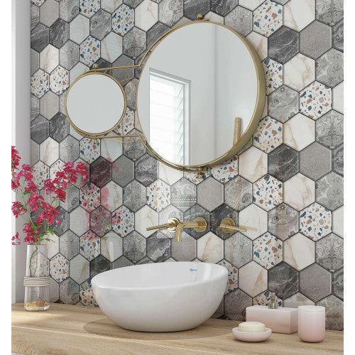 Hexagon Mixed Tiles