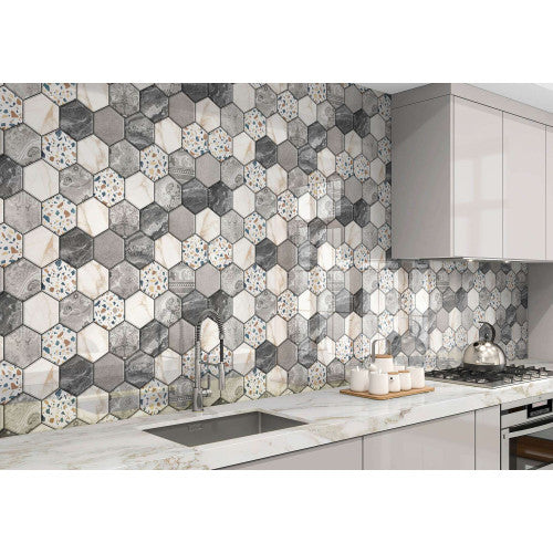 Hexagon Mixed Tiles