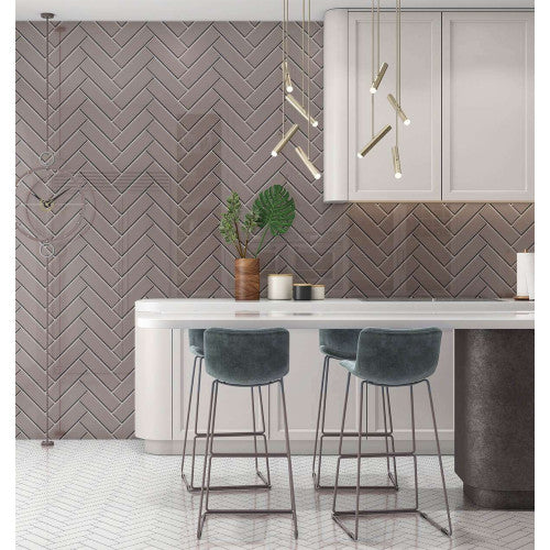 Light Grey Herringbone