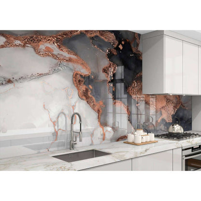 Liquid Copper Marble Effect