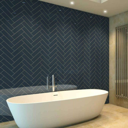 Navy Blue Herringbone