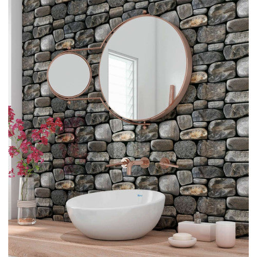 Pebble Stone Rock Wall