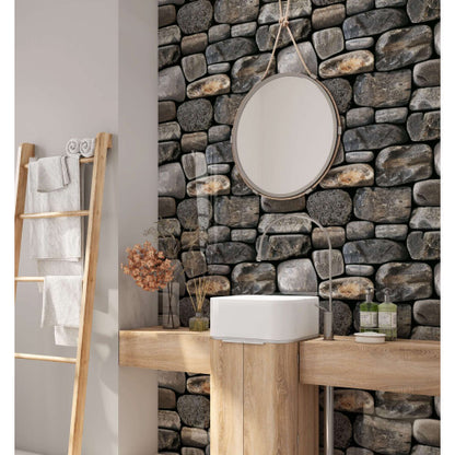 Pebble Stone Rock Wall