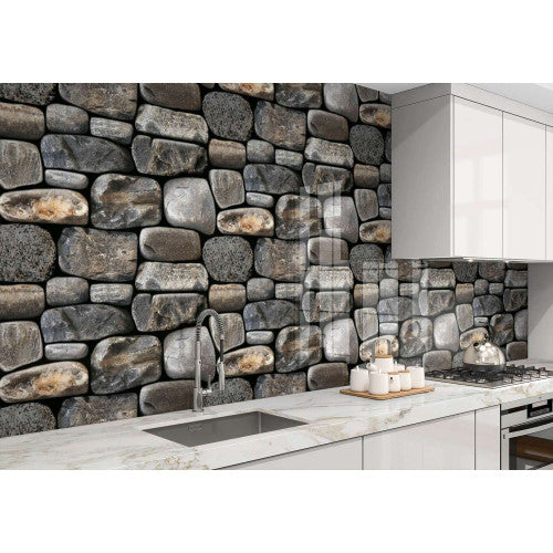 Pebble Stone Rock Wall