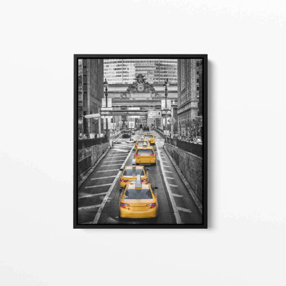 Yellow cabs on Park Avenue New York City Canvas