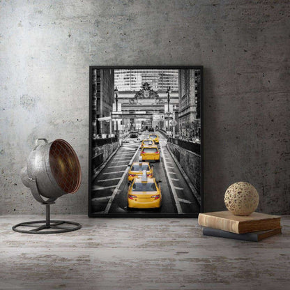 Yellow cabs on Park Avenue New York City Canvas