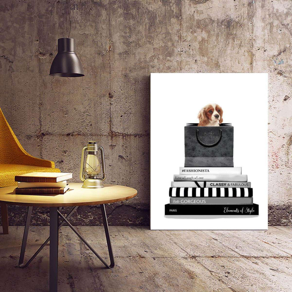 Cavalier King Charles Spaniel Dog Animal Canvas