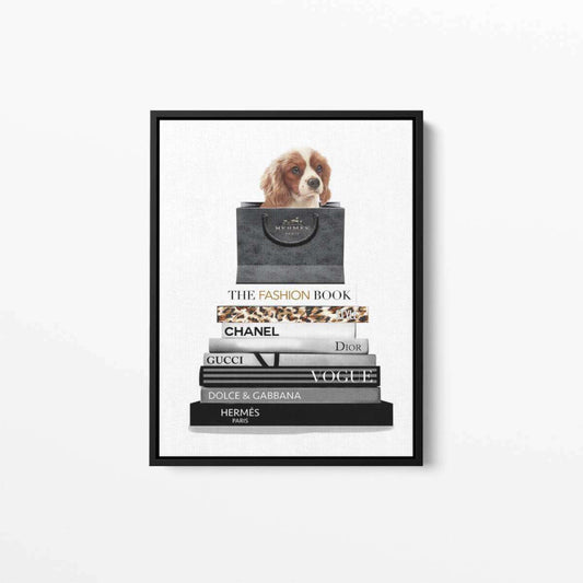 Cavalier Spaniel Dog Fashion Animal Canvas