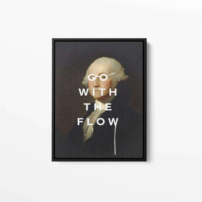 Go With The Flow Typography Canvas