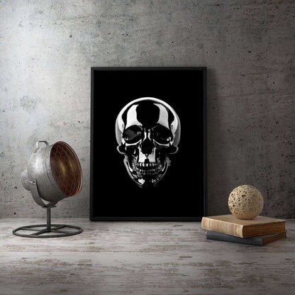 Chrome Skull Canvas