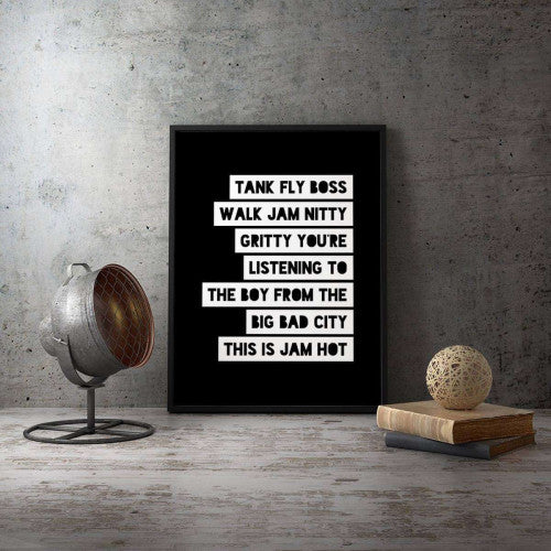 Tank Fly Boss Typography Canvas