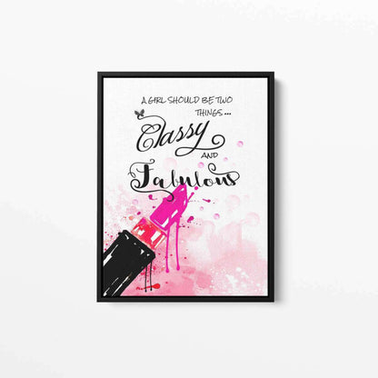 Classy and Fabulous Typography Canvas