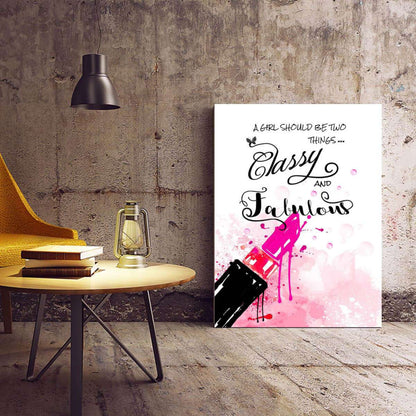 Classy and Fabulous Typography Canvas