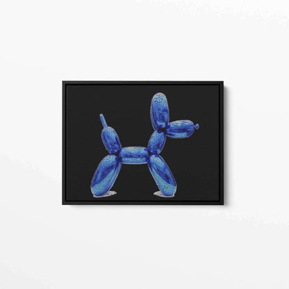 Confetti Balloon Dog in Blue Canvas