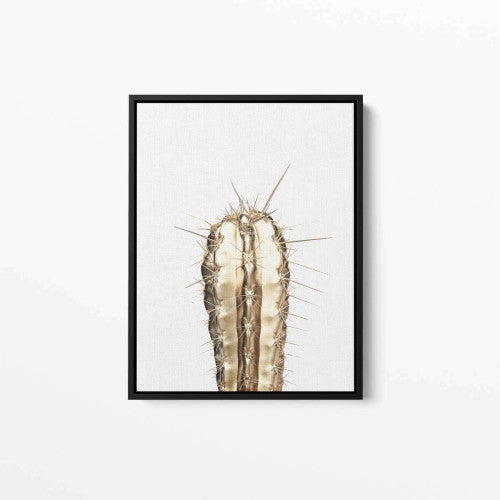 Gold Cactus Nature Fashion Canvas