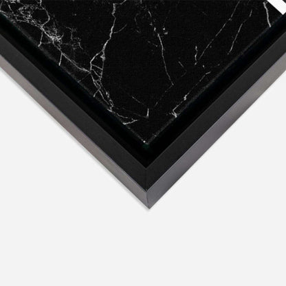 Grey Marble Monochrome Abstract Canvas