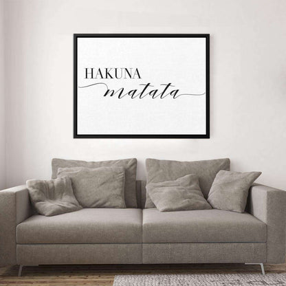 Hakuna Matata Typography Fashion Canvas