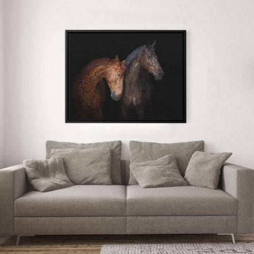 Horses Abstract Animal Nature Canvas