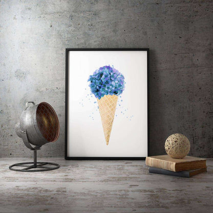 Hydrangea Cone Home Kitchen Canvas