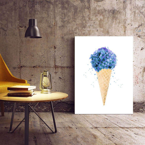 Hydrangea Cone Home Kitchen Canvas