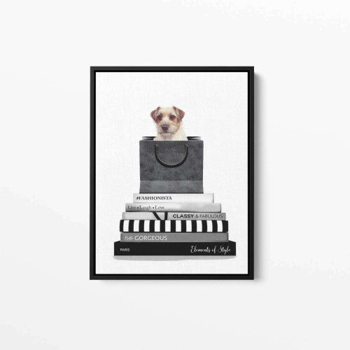 Jack Russel Dog Animal Canvas