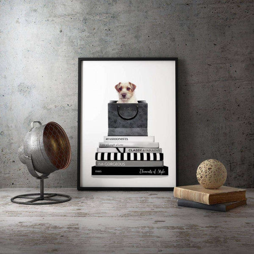 Jack Russel Dog Animal Canvas