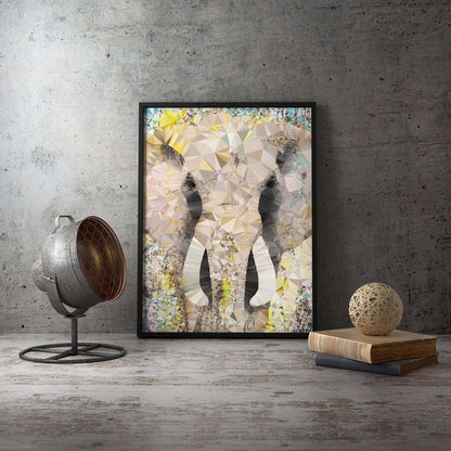 Abstract Elephant Animal Canvas