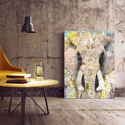 Abstract Elephant Animal Canvas