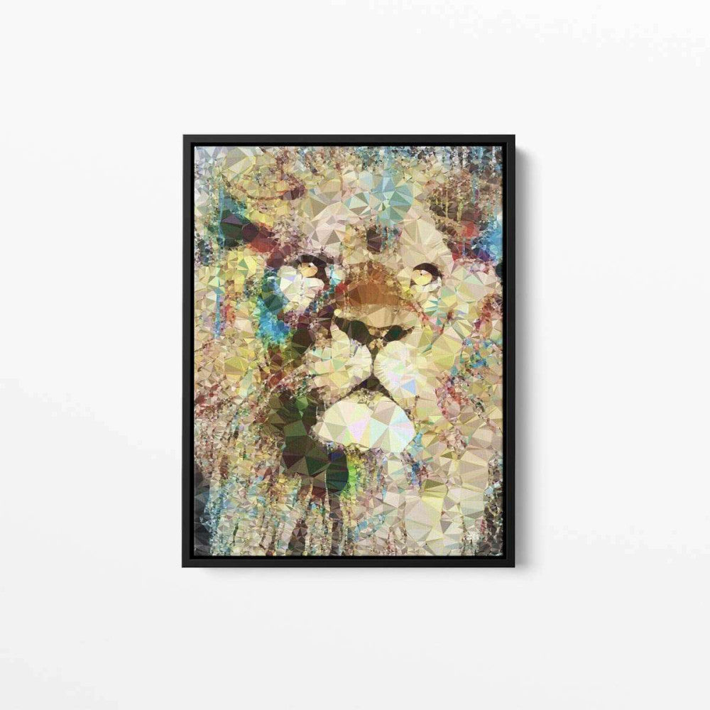 Abstract Lion Animal Canvas