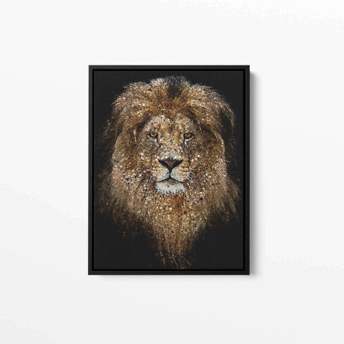 Lion Confetti Animal Canvas