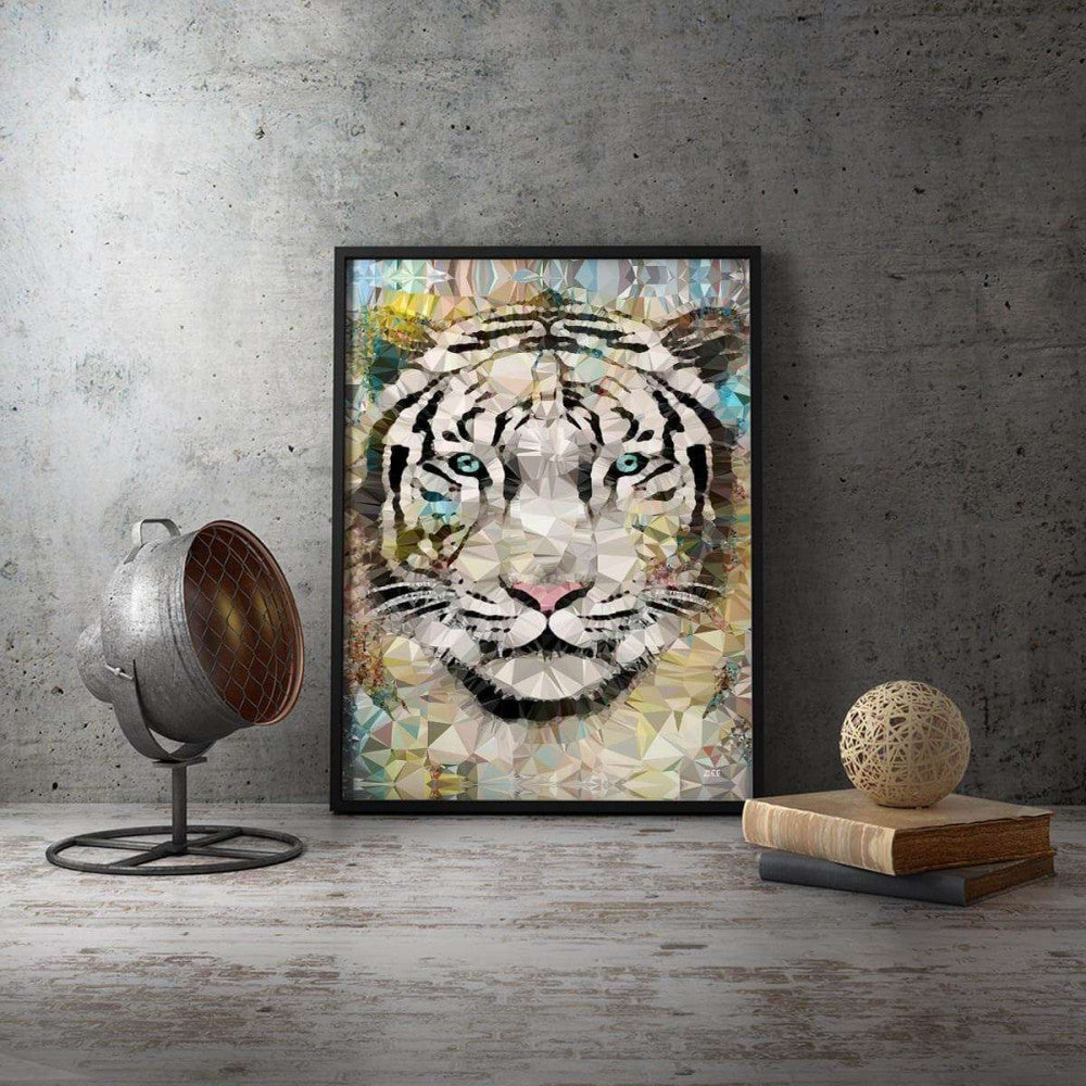 Abstract Tiger Animal Canvas