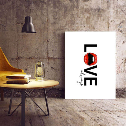 Love Always Typography Canvas