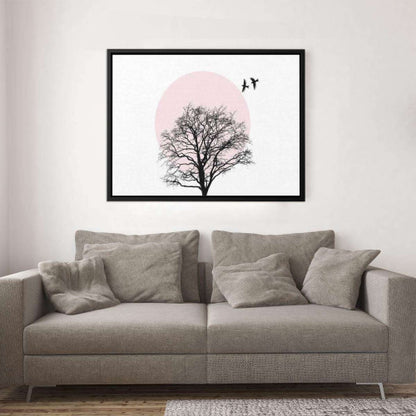 Love Tree and Birds Canvas