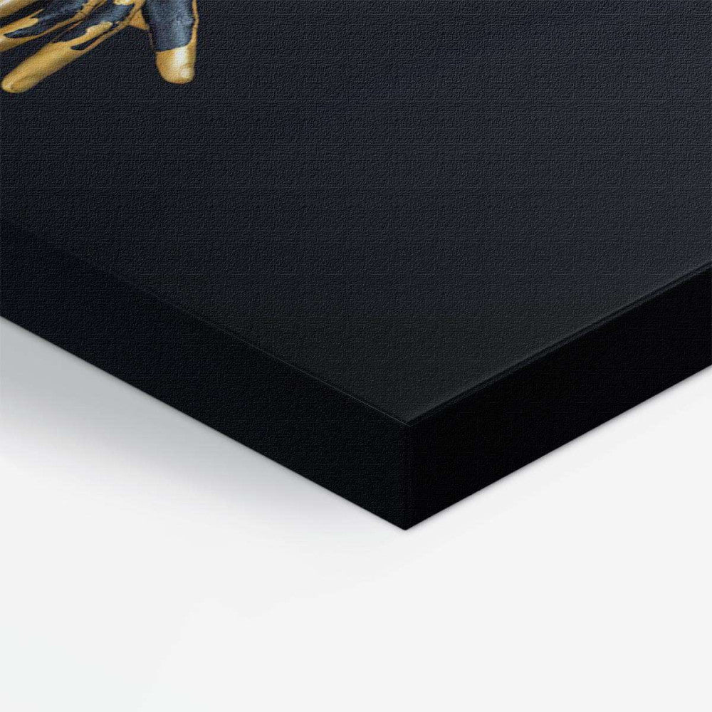 African Model Gold Fashion Canvas