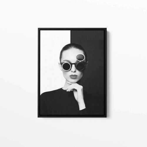 Monochrome Lady Canvas