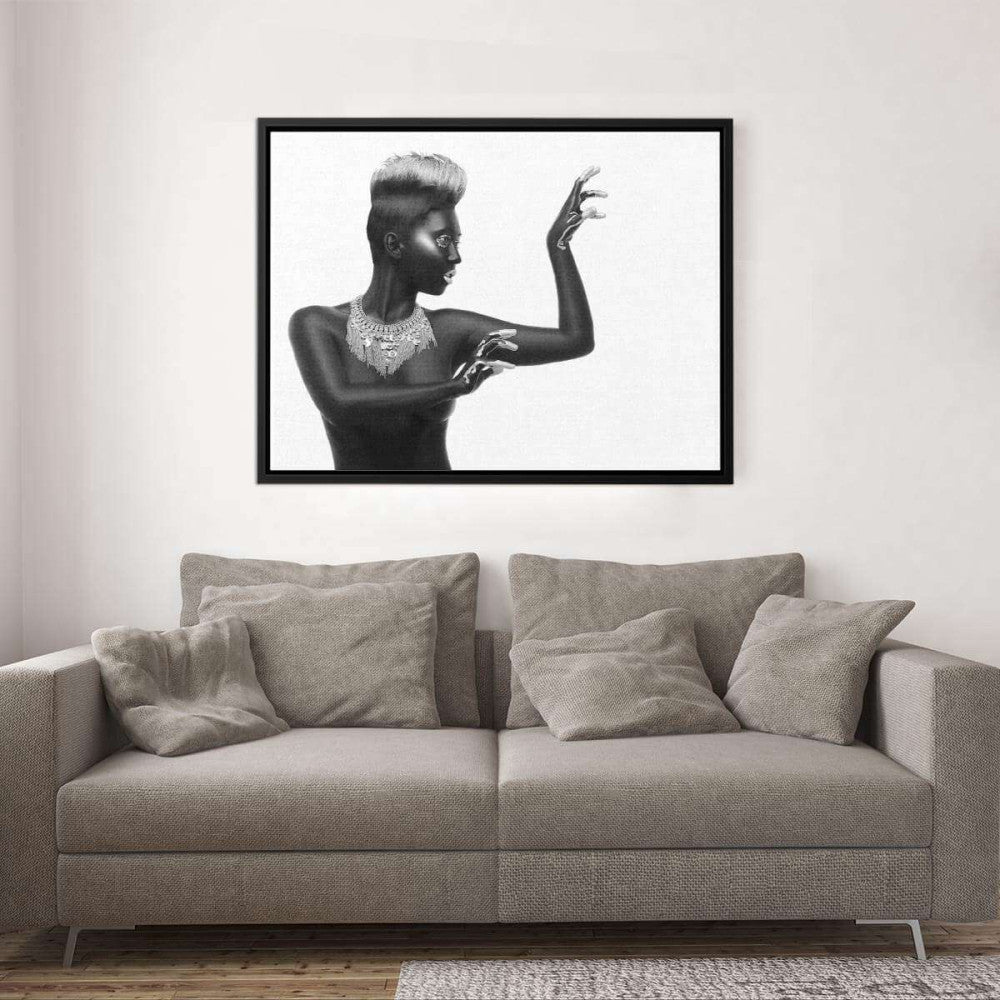 African Model 002 Landscape Canvas