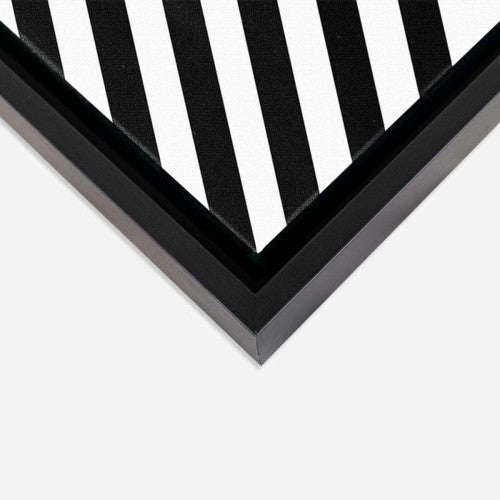 Monochrome Lines Abstract Art Canvas