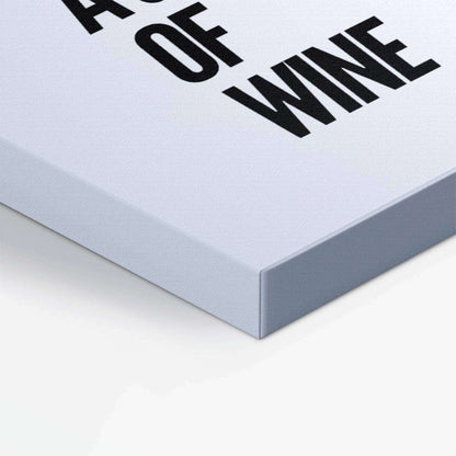 Alexa Pour Me a Glass of Wine Typography Canvas