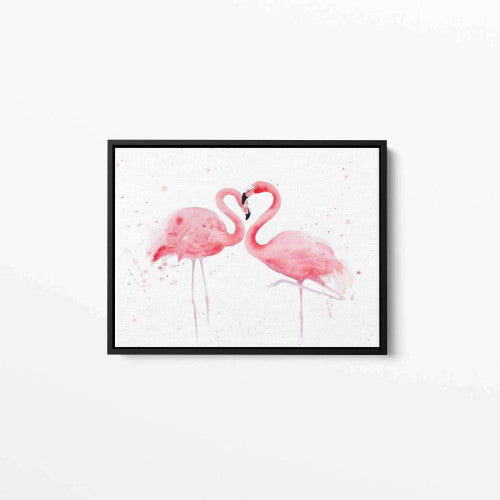 Pink Flamingos Home Decor Canvas