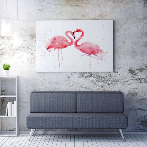 Pink Flamingos Home Decor Canvas