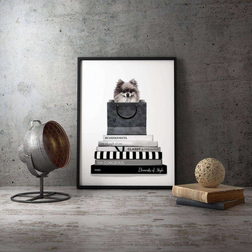 Pomeranian Dog Animal Fashion Canvas