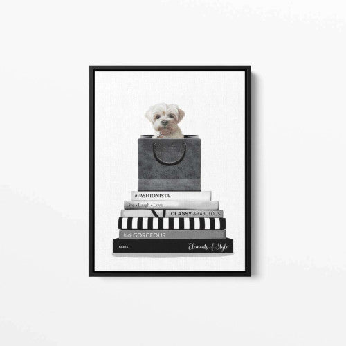 Shih Tzu Dog Shih-poo Animal Fashion Canvas