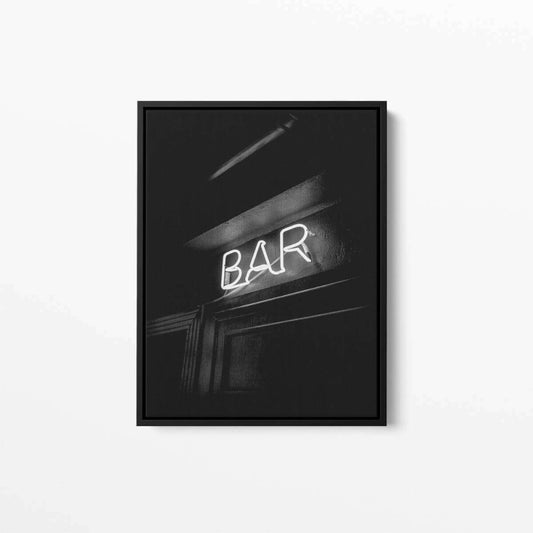 BAR Neon Sign Canvas