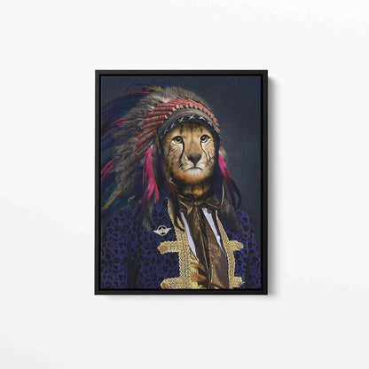 Cherokee Cheetah Animal Military Canvas